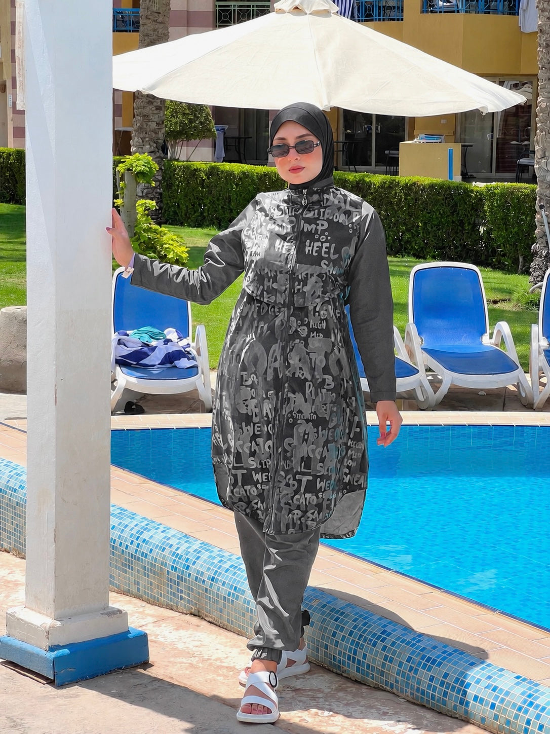Shiny Letters Burkini