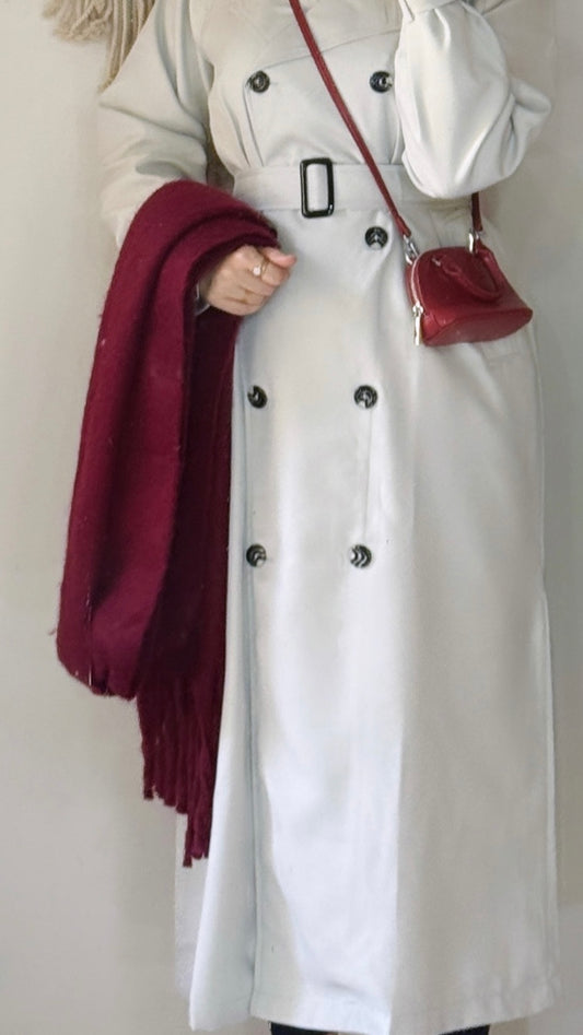 Burgundy scarf