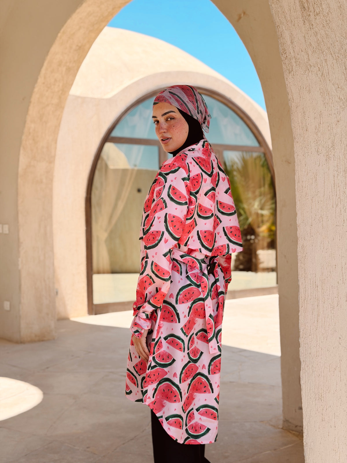 Watermelon Splash Waterproof Burkini