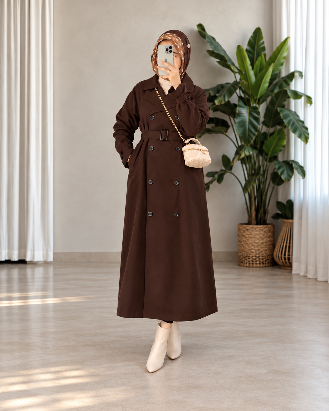 Fully Lined Trench Dress