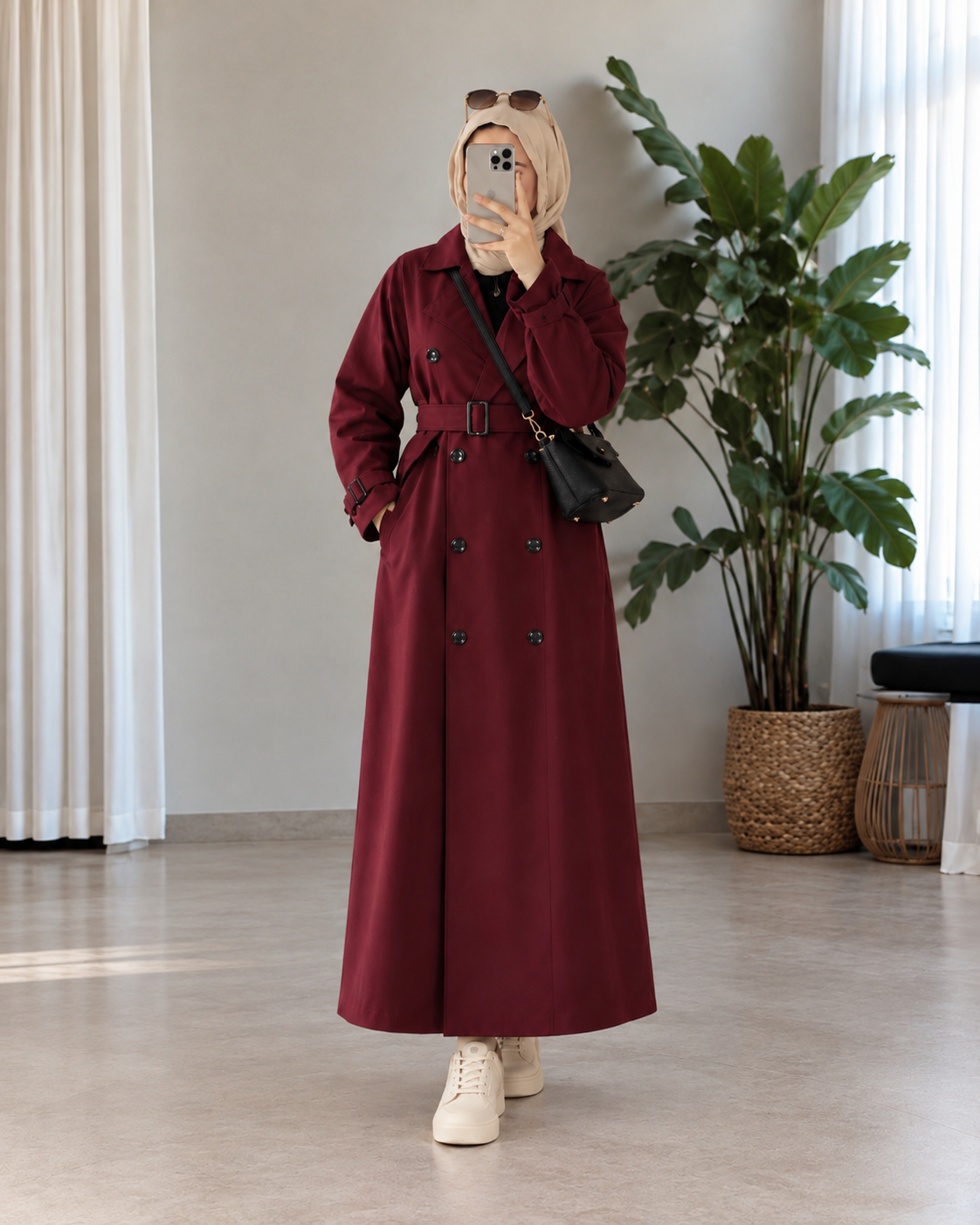 Fully Lined Trench Dress