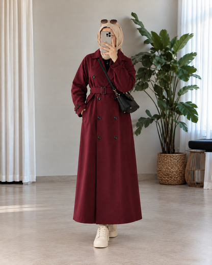 Fully Lined Trench Dress