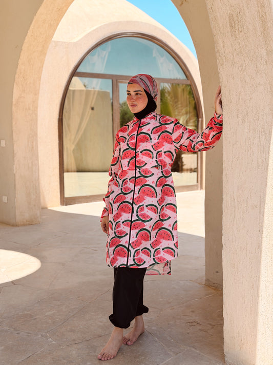 Watermelon Splash Waterproof Burkini