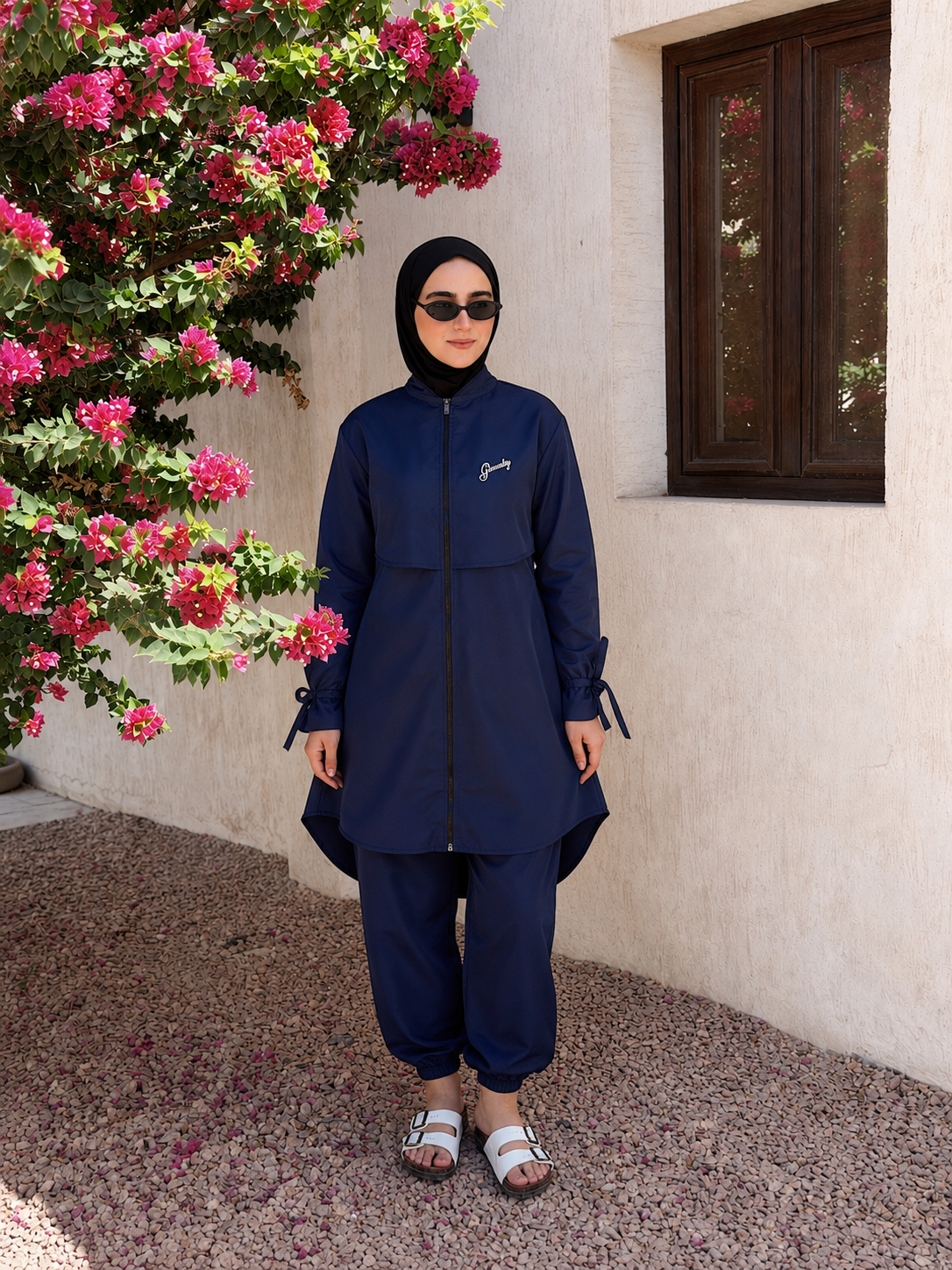 Everyday Waterproof Burkini - Navy Blue