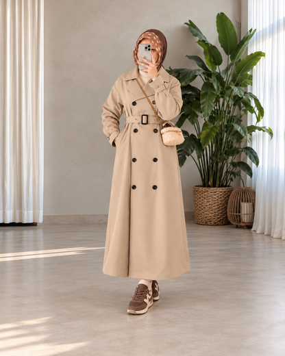 Fully Lined Trench Dress