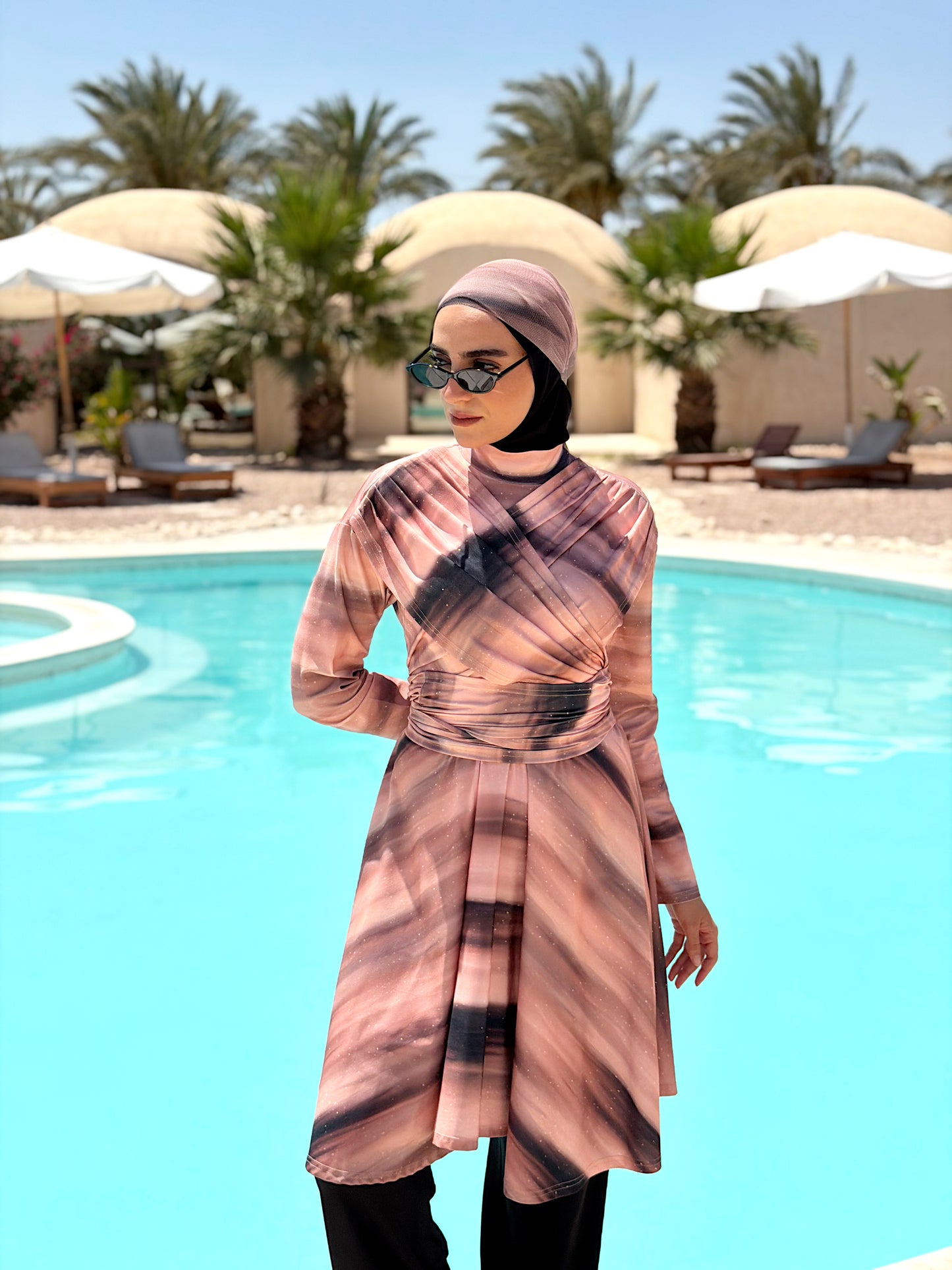 Mocha Blend Lycra Burkini
