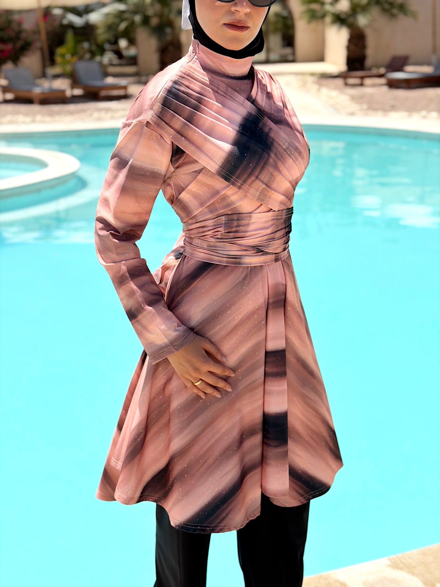 Mocha Blend Lycra Burkini