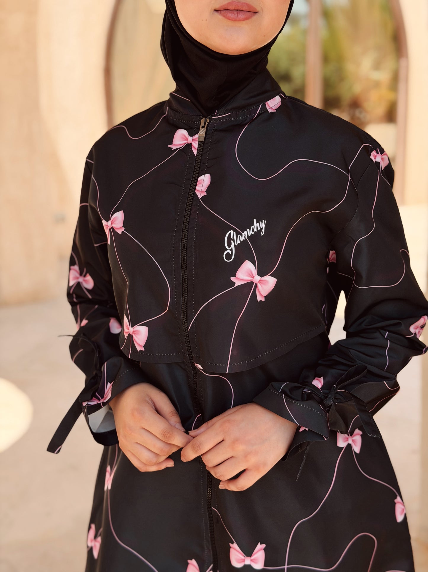 Pink Bows Waterpoof Burkini
