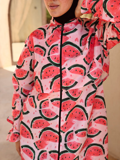 Watermelon Splash Waterproof Burkini