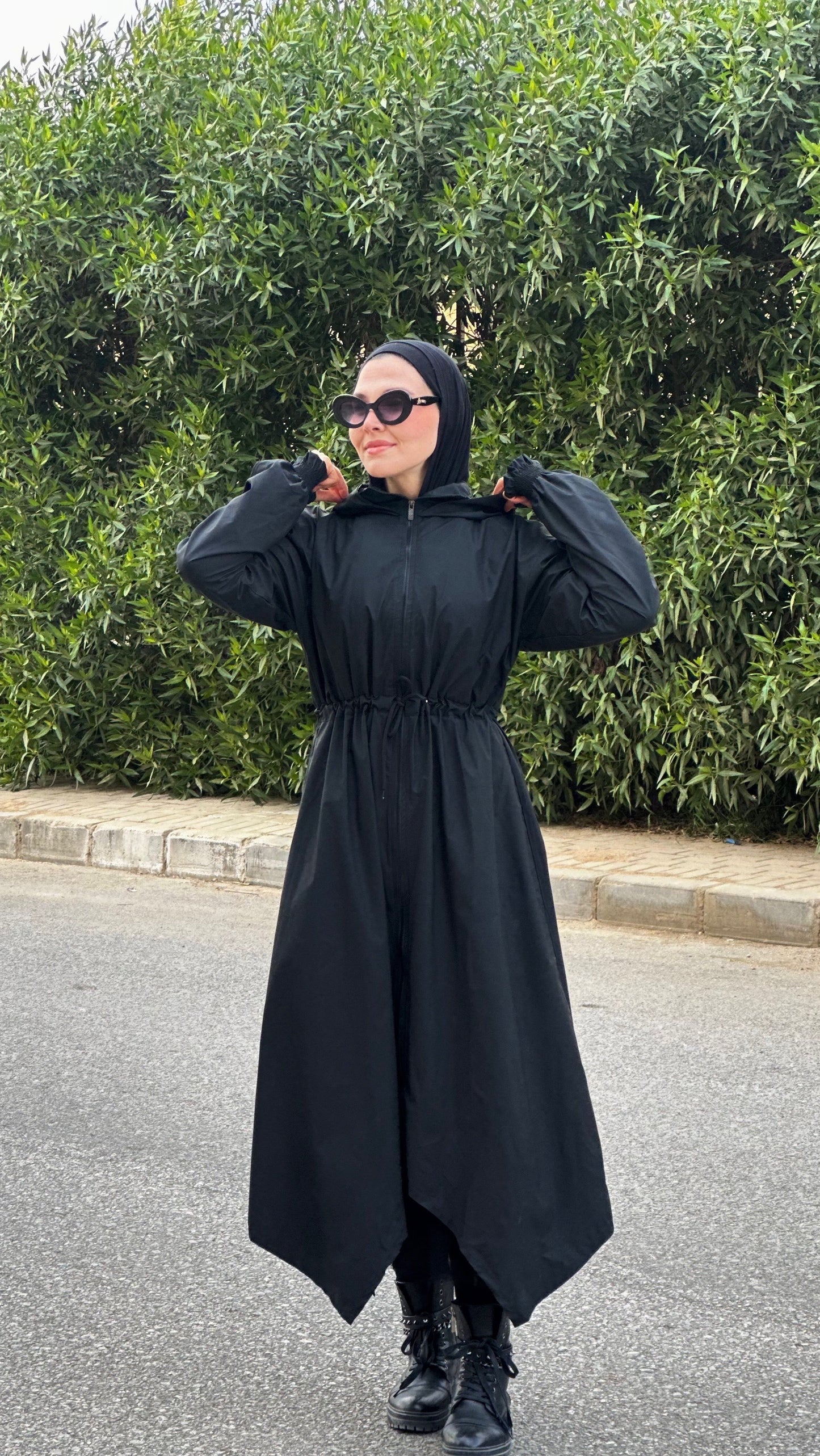 Black Rain Coat