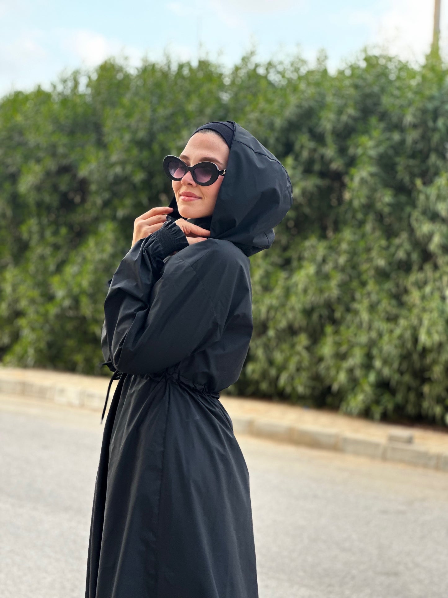 Black Rain Coat
