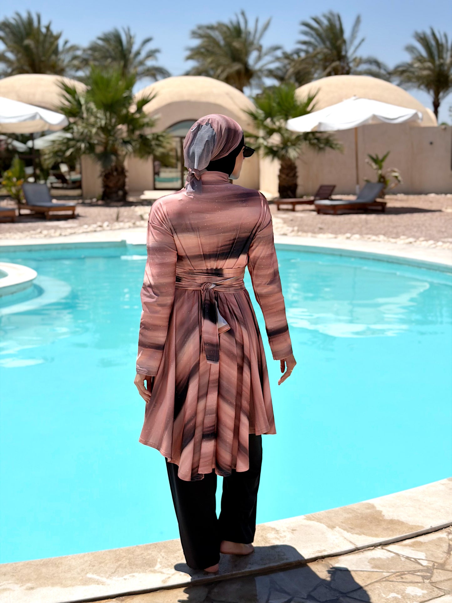 Mocha Blend Lycra Burkini