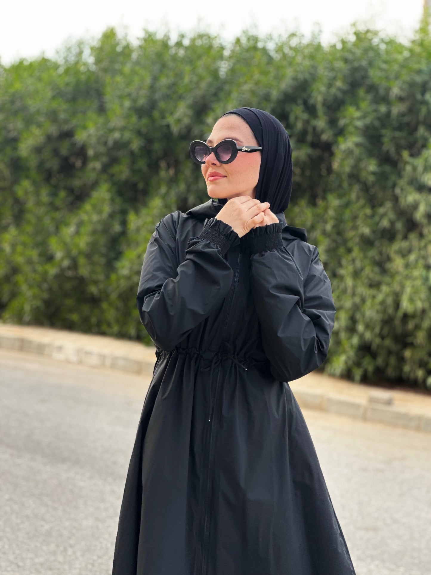 Black Rain Coat