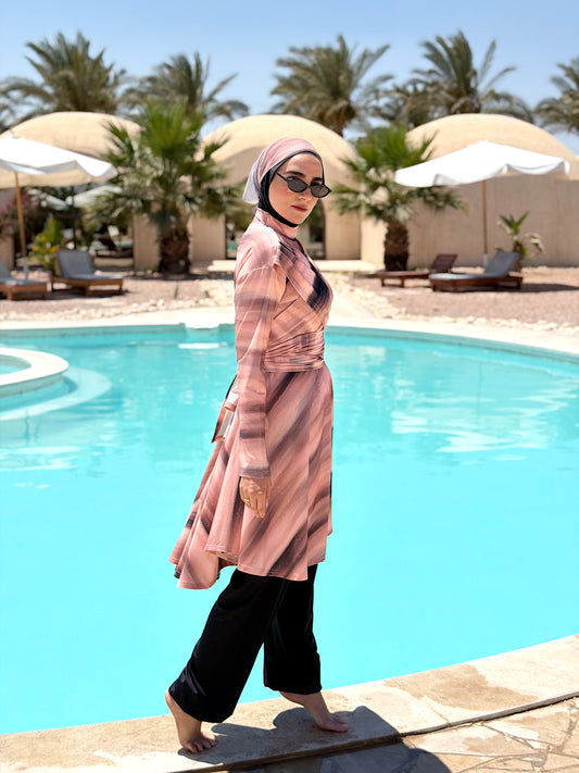 Mocha Blend Lycra Burkini