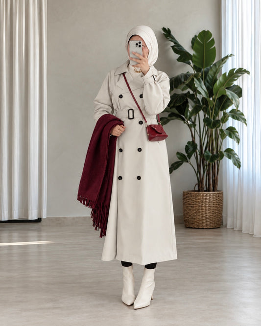 Fully Lined Trench Dress