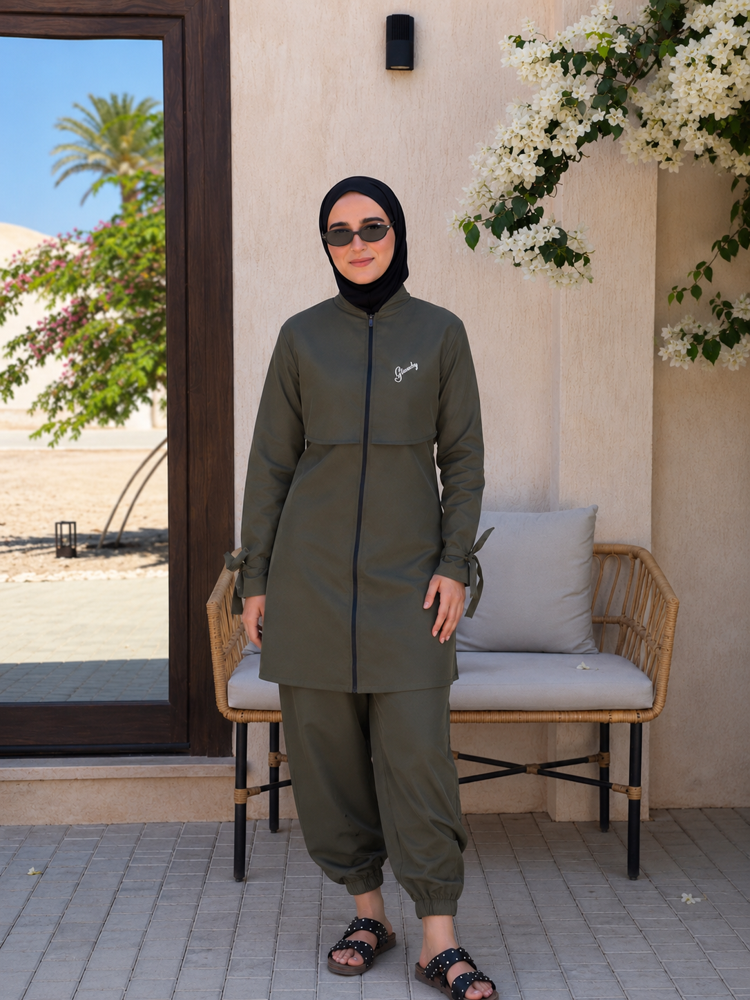 Everyday Waterproof Burkini - Olive green