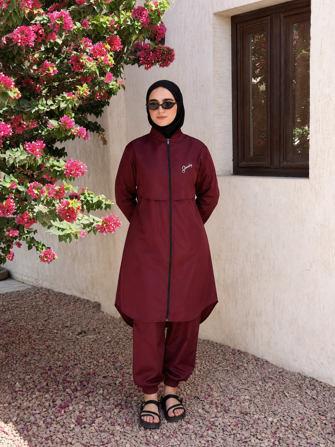 Everyday Waterproof Burkini - Burgundy