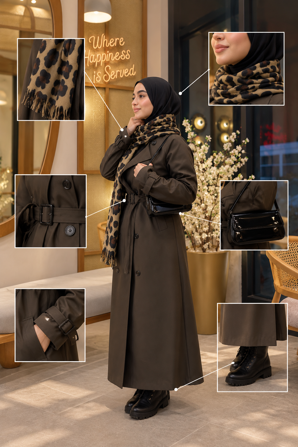 Fully Lined Trench Dress