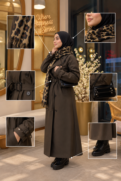 Fully Lined Trench Dress