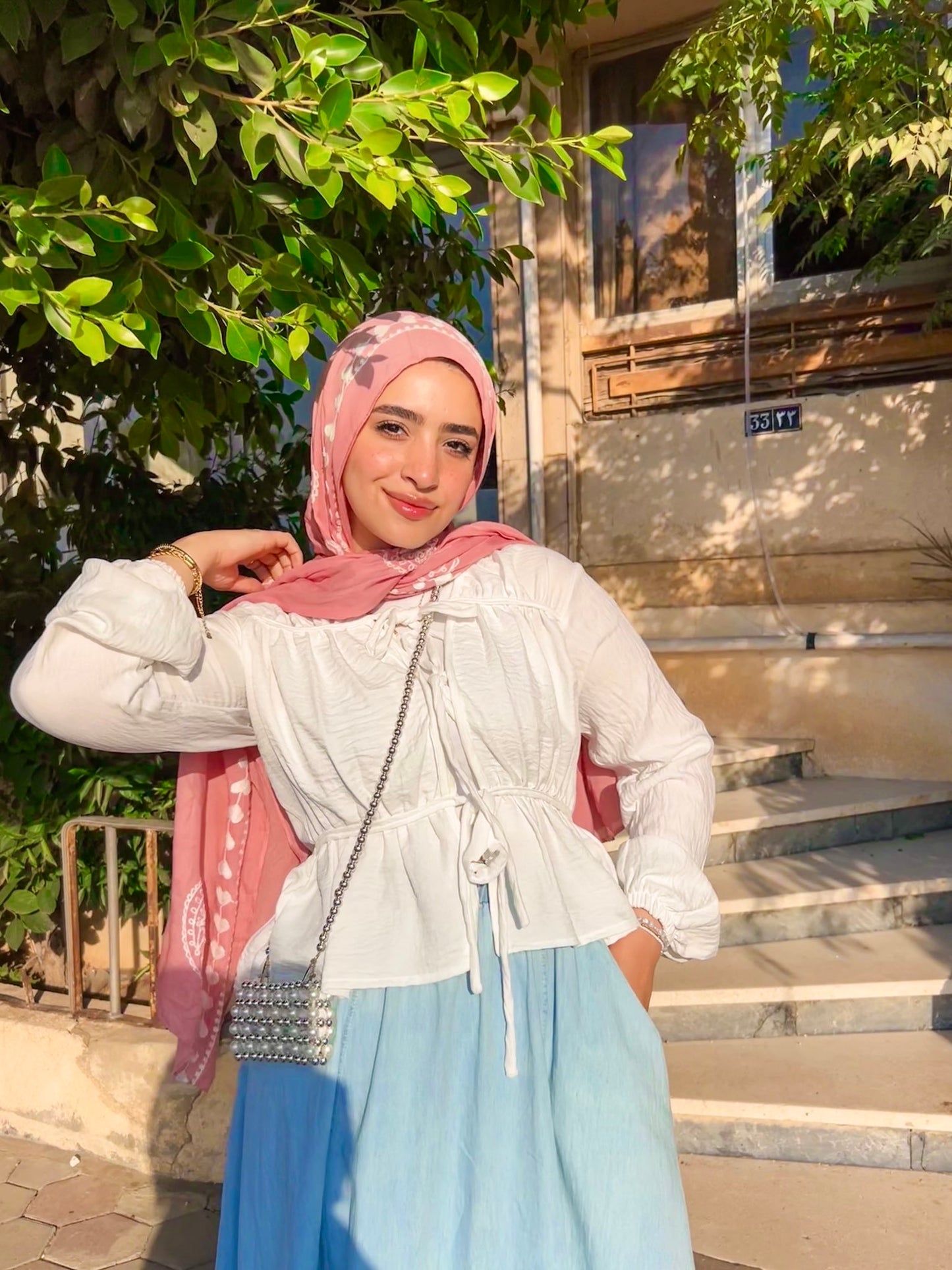 Ribbon blouse