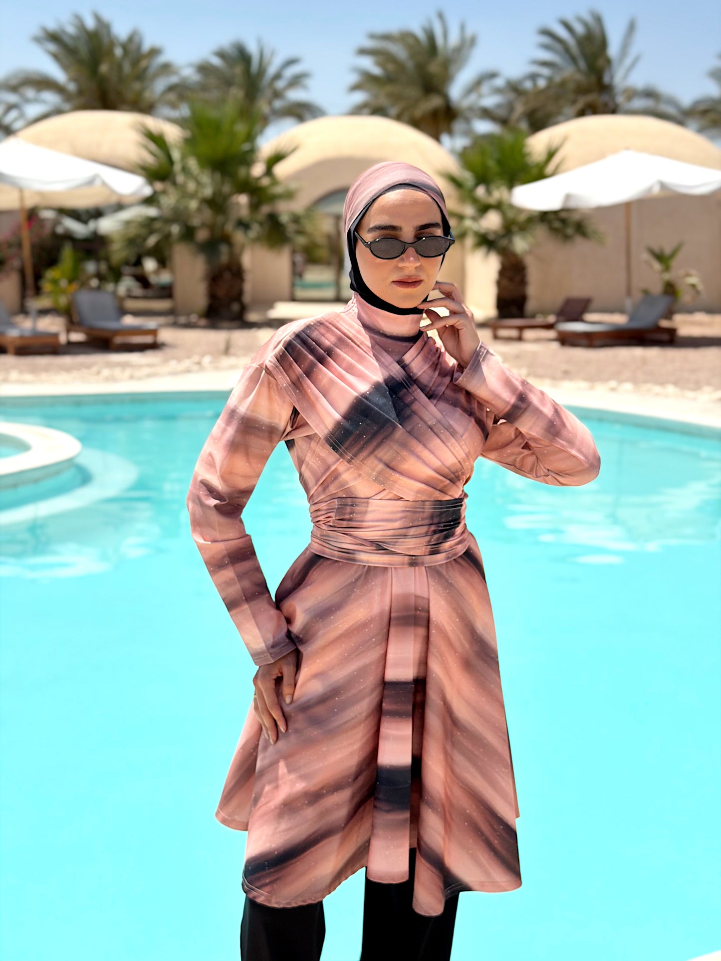 Mocha Blend Lycra Burkini