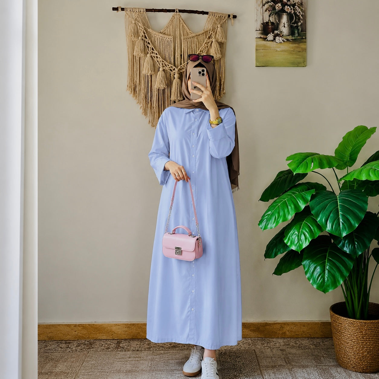 Pastel Breeze Shirt Dress