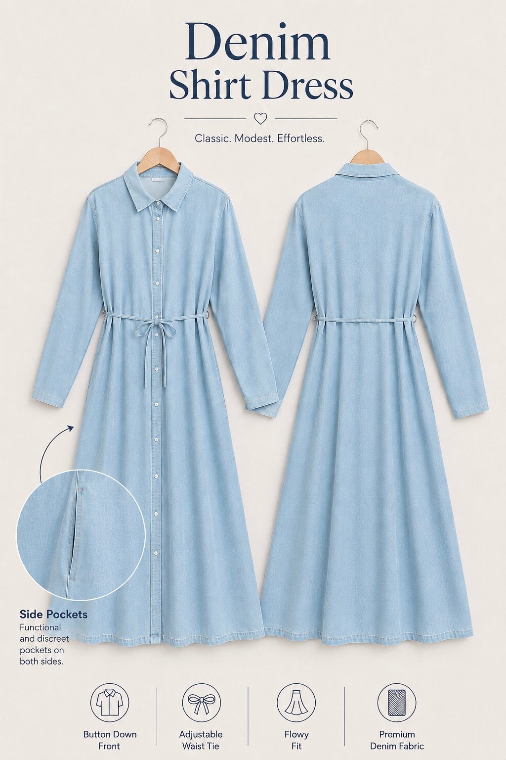 Denim Shirt Dress
