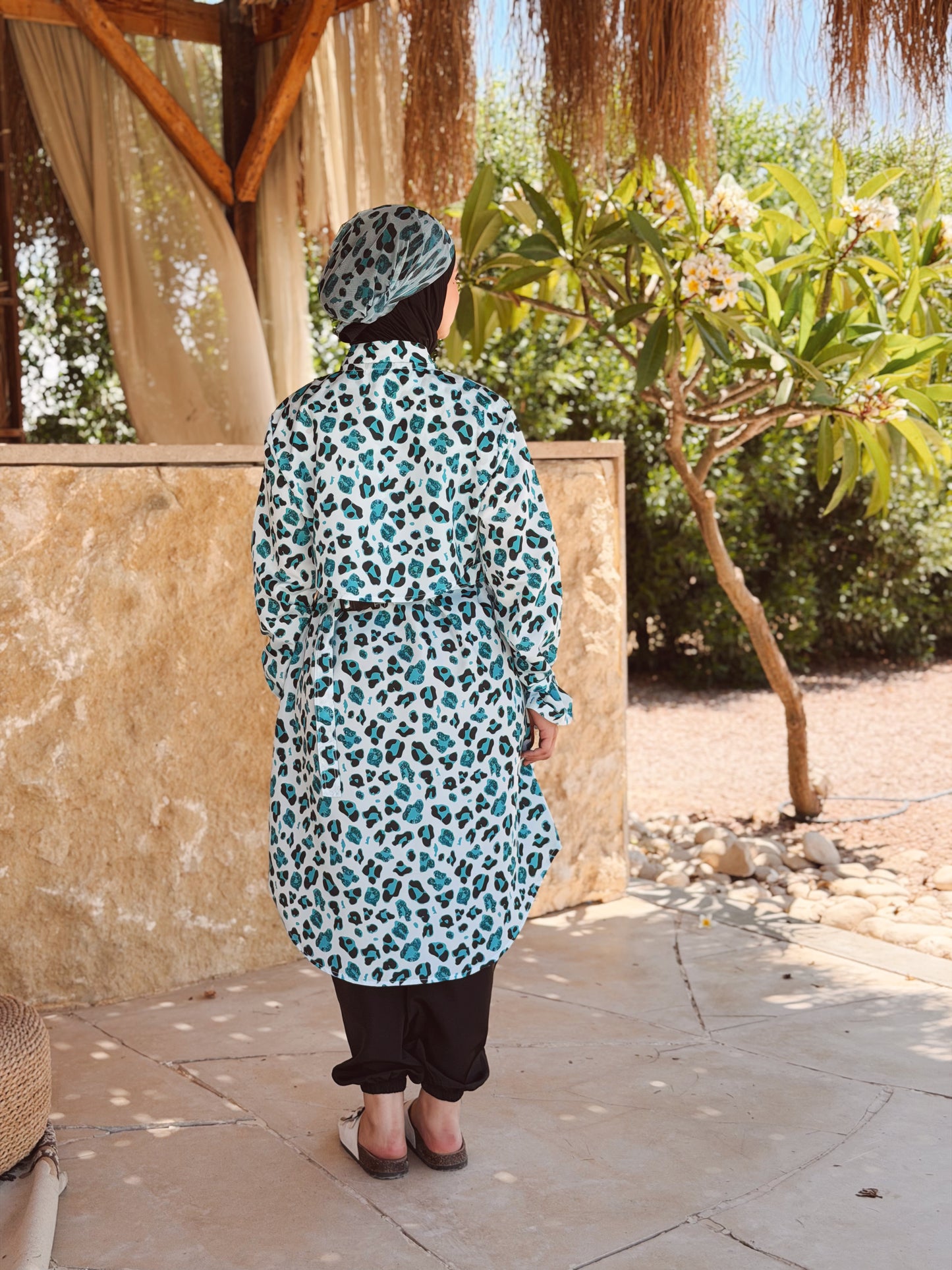 Leopard Glow Waterproof Burkini