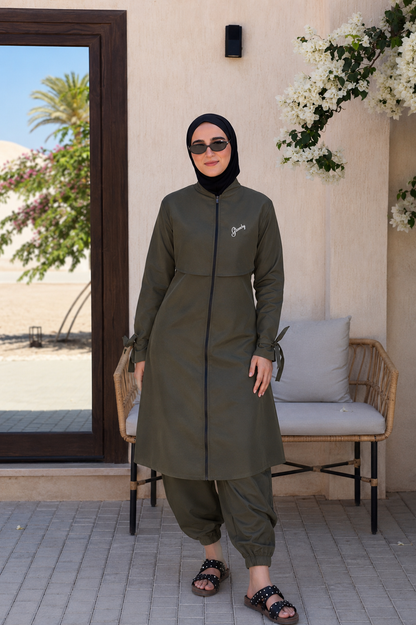 Everyday Waterproof Burkini - Olive green