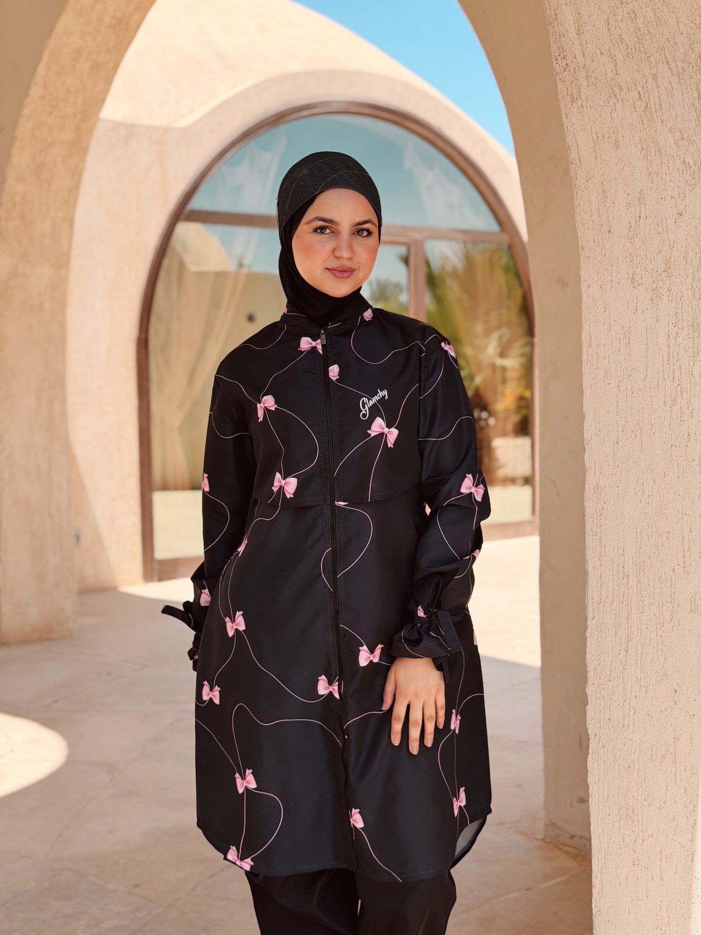 Pink Bows Waterpoof Burkini