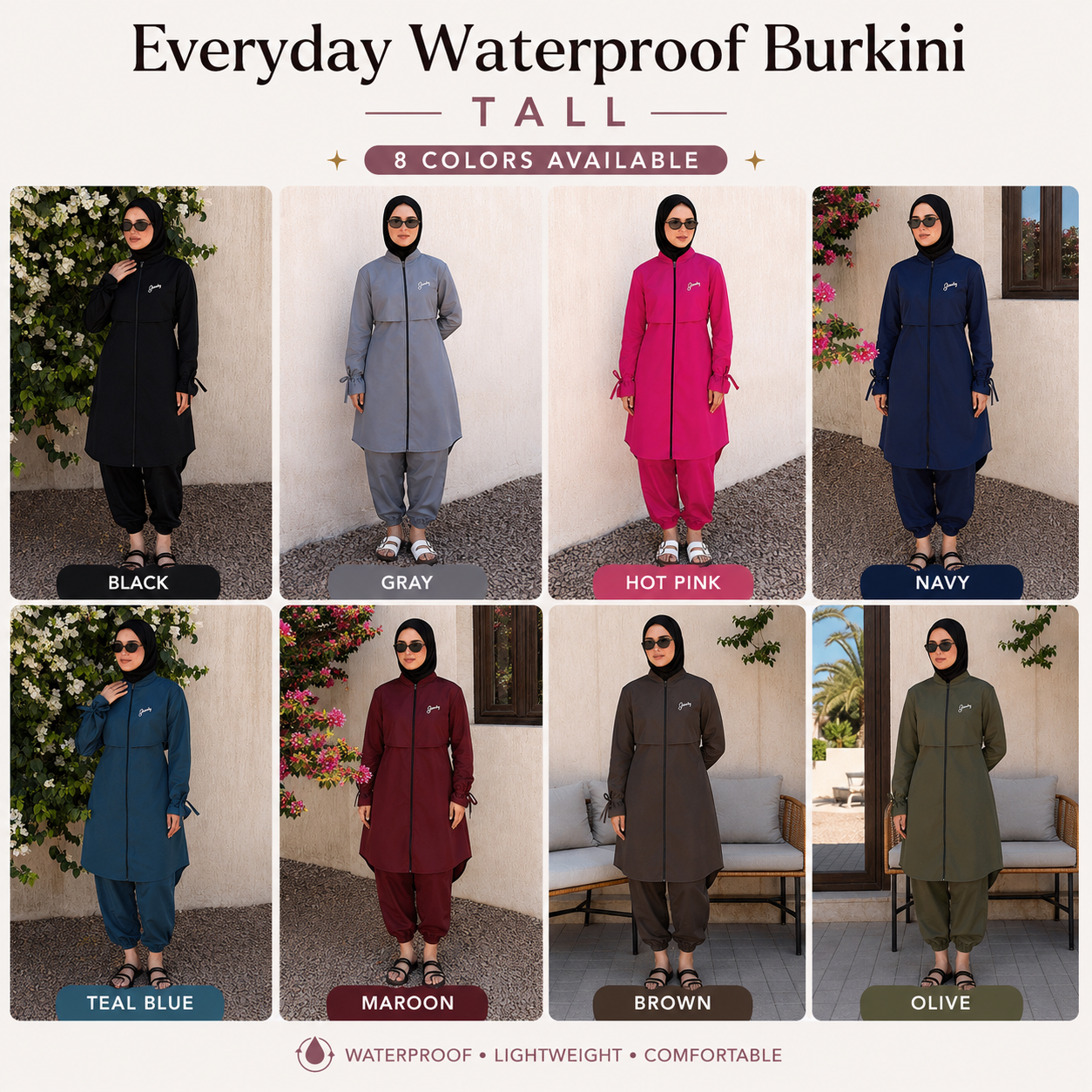Everyday Waterproof Burkini - Black