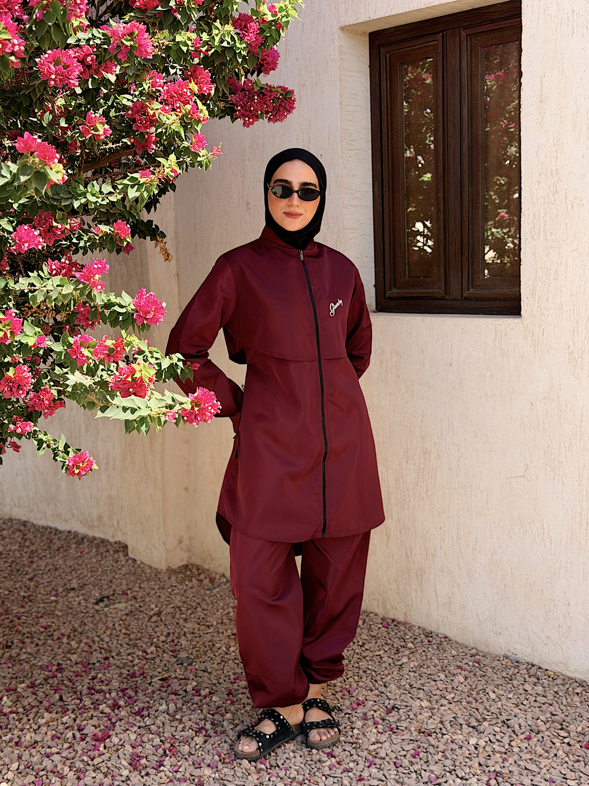 Everyday Waterproof Burkini - Burgundy