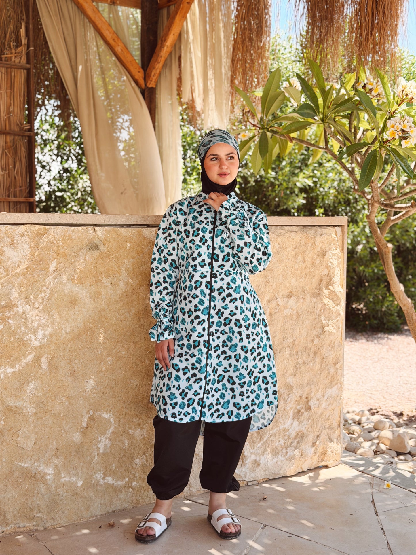 Leopard Glow Waterproof Burkini