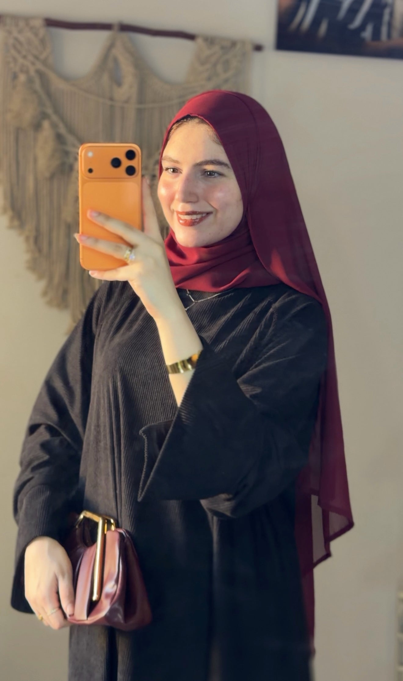Helal Abaya – Ribbed Velvet Oversized