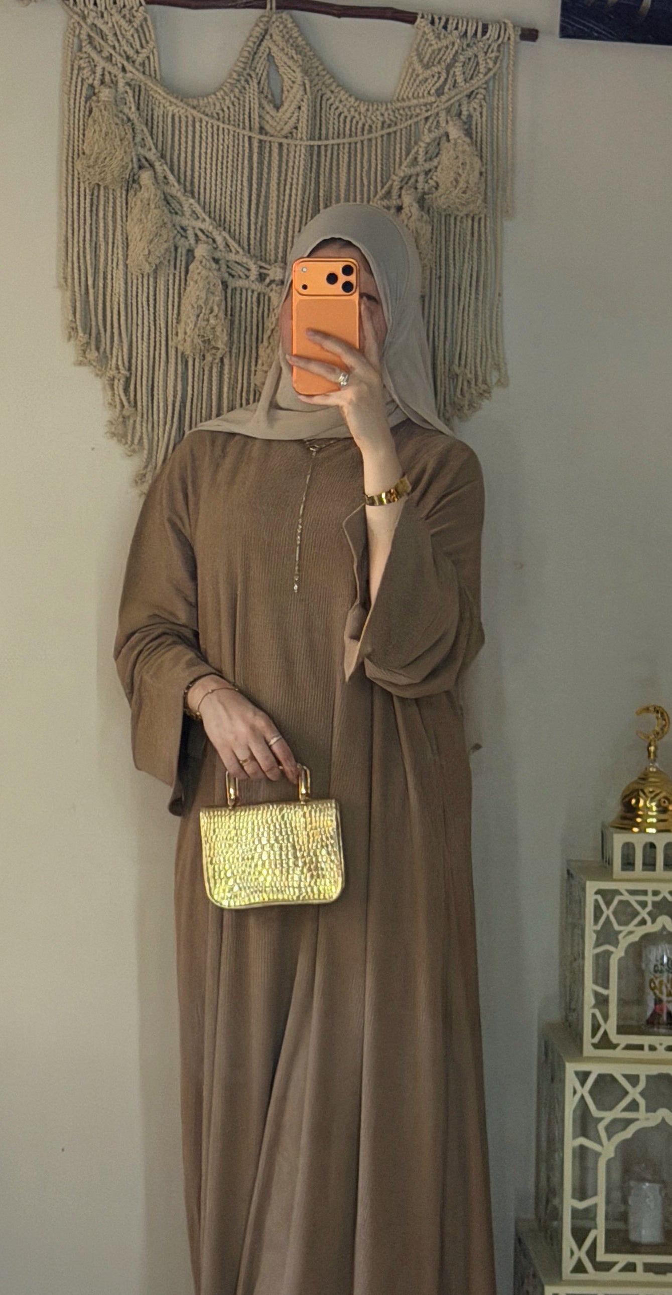 Helal Abaya – Ribbed Velvet Oversized
