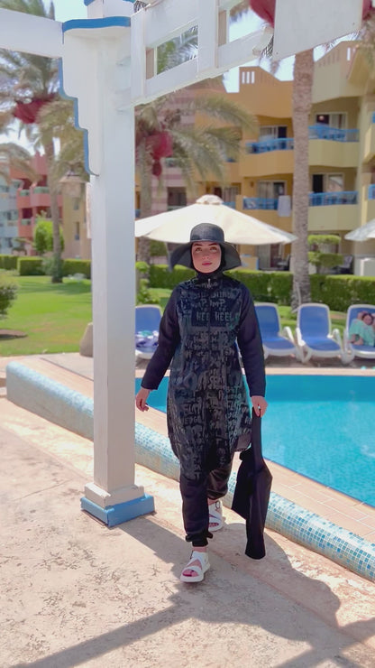 Shiny Letters Burkini